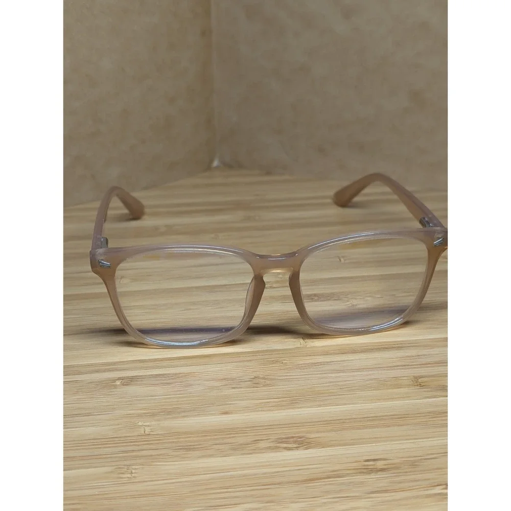 Square Full Rim Blue light Eyeglass Frames Set of 3 Beige Multicolor Tortoise